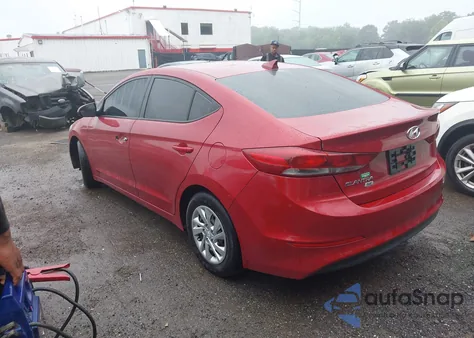 2017 Hyundai Elantra Se z USA, uszkodzony, nr VIN KMHD74LFXHU391503